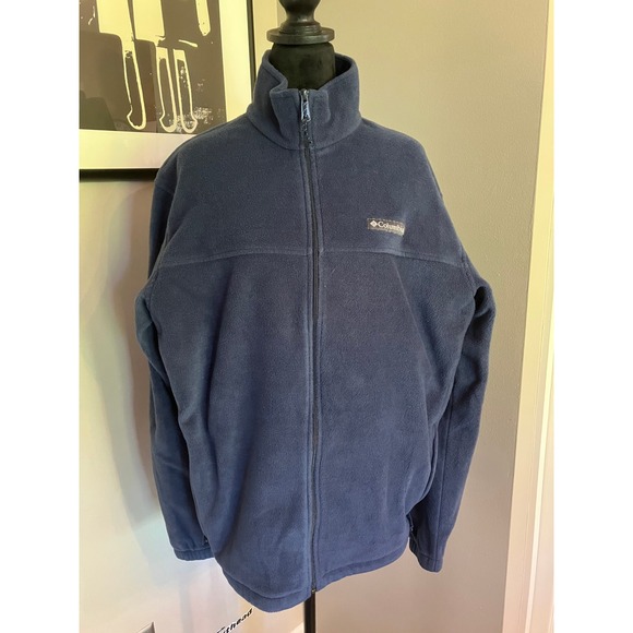 Columbia Other - Columbia Full Zip lightweight Fleece Jacket Mens Navy Size large